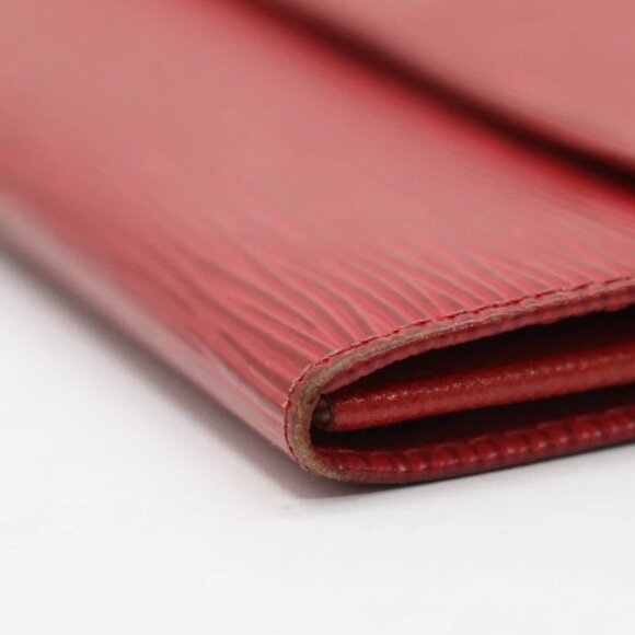Louis Vuitton Epi Red Leather Pochette Porte-Monnaie Wallet - Picture 12 of 16